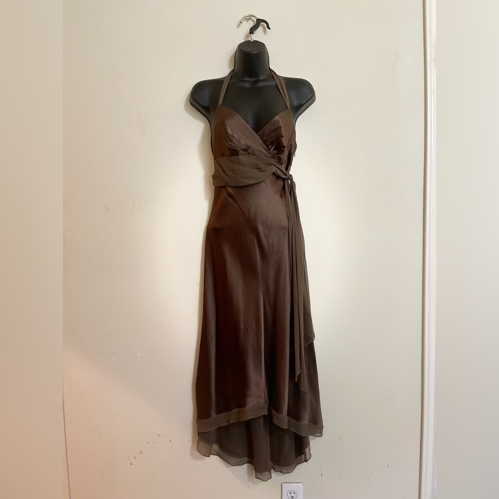 Dress - silk brown - BCBG Maxazria - size 6